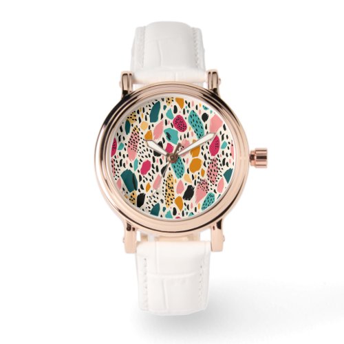 Beautiful Colorful Modern Animal Print Watch