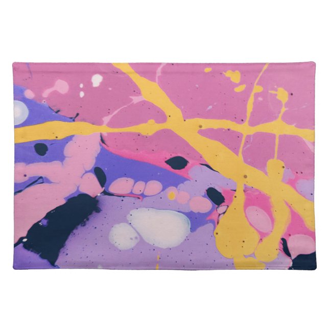 Beautiful & Colorful Molten Liquid Cloth Placemat (Front)