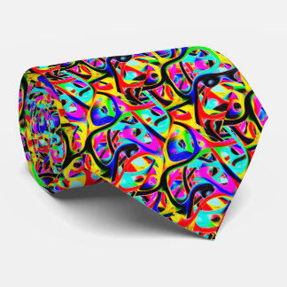 Beautiful Colorful Multi-Color Abstract Pattern Neck Tie