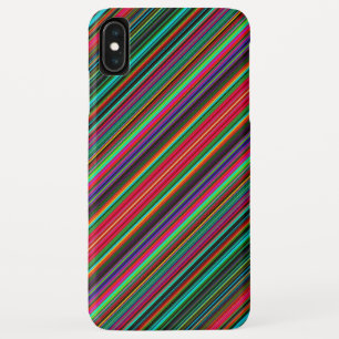 Beautiful Colorful Multicolored Stripe Pattern iPhone XS Max Case