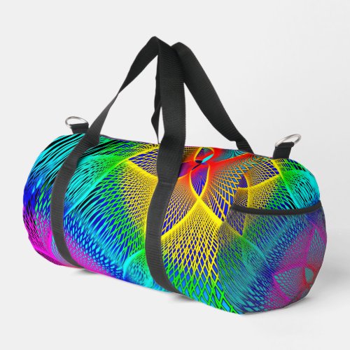 Beautiful Colorful Neon Lights Duffle Bag