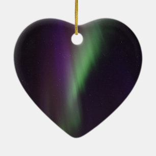 Beautiful colorful northern lights ceramic ornament