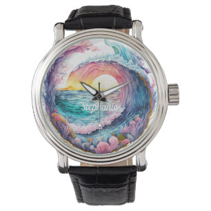 Beautiful Colorful Ocean Wave Watch