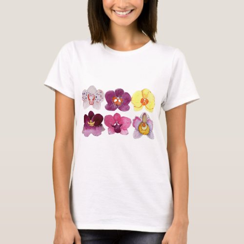 beautiful colorful orchids T_Shirt