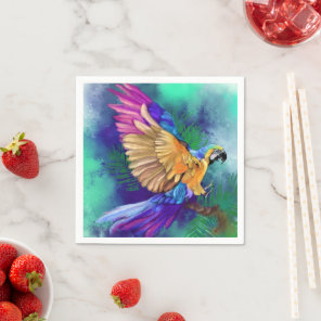 Beautiful Colorful Parrot Napkins