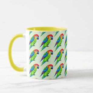 Beautiful Colorful Parrot Pattern  Mug