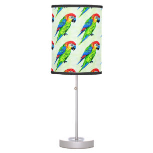 Beautiful Colorful Parrot Pattern  Table Lamp