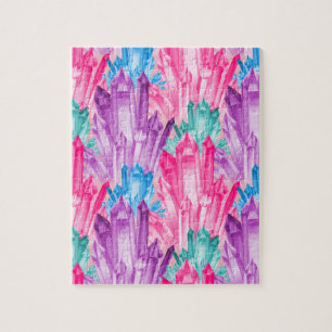 Beautiful Colorful Pastel Crystals For Teen Girl Jigsaw Puzzle