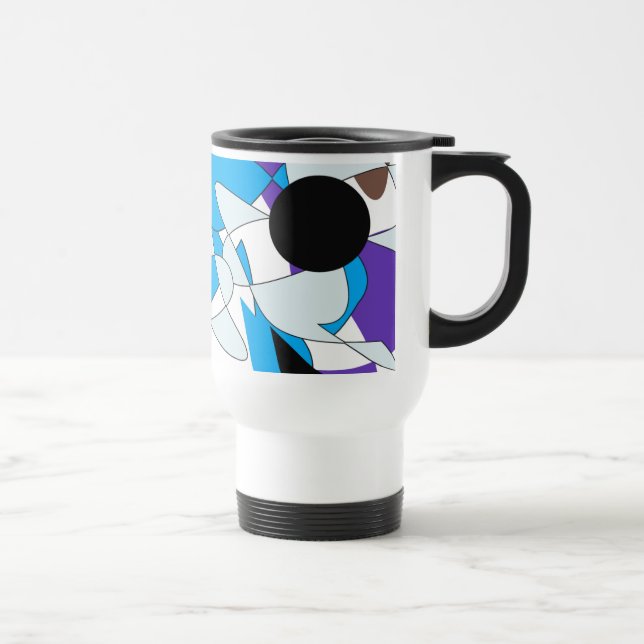  beautiful colorful pattern for christmas travel mug (Right)
