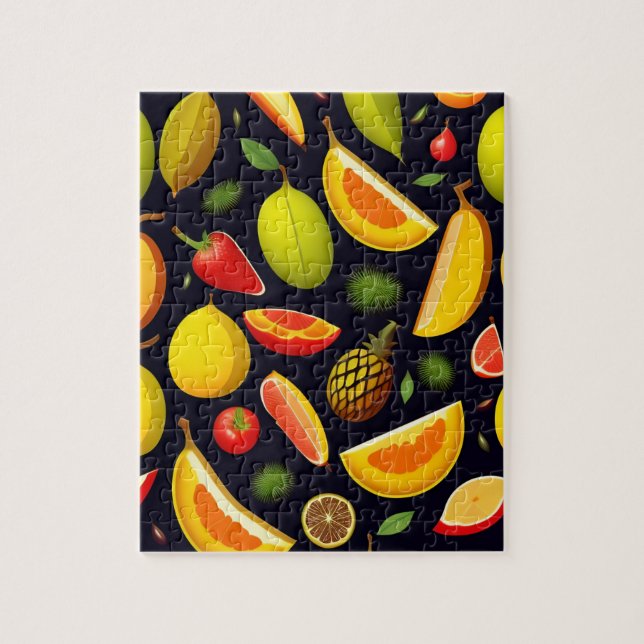 Beautiful Colorful Pattern Fruits Jigsaw Puzzle (Vertical)
