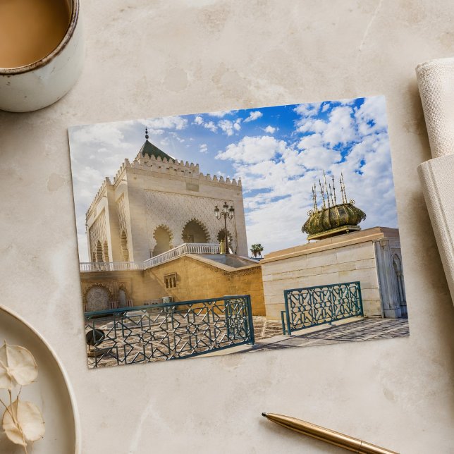 Beautiful Colorful Rabat Architecture Postcard (Morocco's Architecture Postcard )