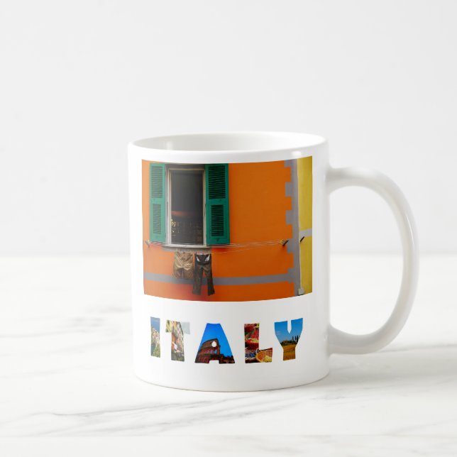 Beautiful Colorful Riomaggiore Cinque Terre Italy Coffee Mug (Right)