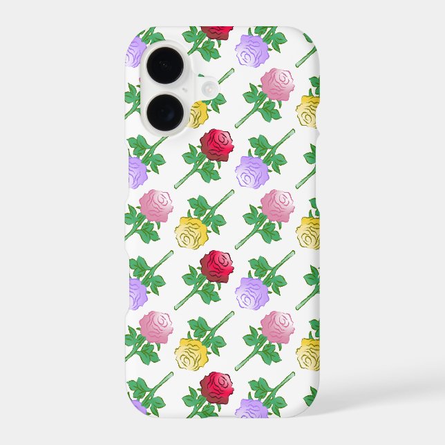 Beautiful Colorful Roses iPhone Case (Back)