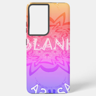 Beautiful Colorful Shade of Pink Floral Art design Samsung Galaxy S21+ Case