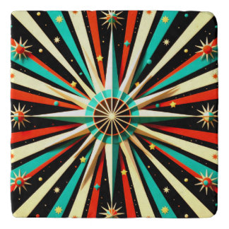 Beautiful Colorful Starburst Trivet