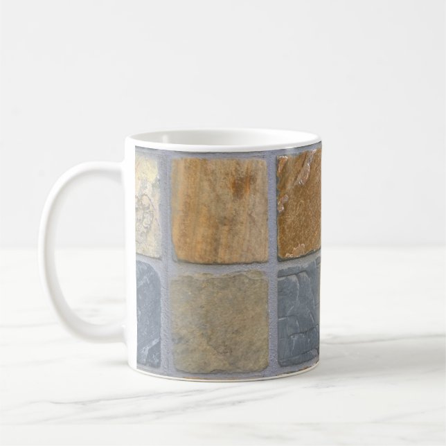 Beautiful Colorful Stone Tile in Rows Coffee Mug (Left)