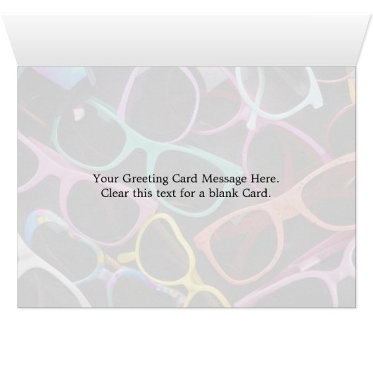 Beautiful Colorful sunglasses (Inside Horizontal (Bottom))