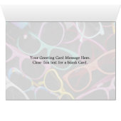 Beautiful Colorful sunglasses Cards (Inside Horizontal (Bottom))