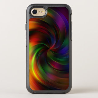 Beautiful colorful Swirl Pattern OtterBox Symmetry iPhone SE/8/7 Case
