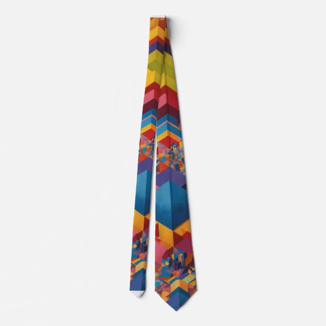 beautiful colorful tie design (Back)