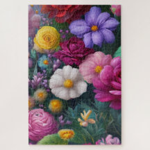 Beautiful colorful vibrant Mixed Flowers fun