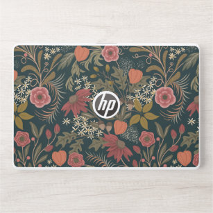 Beautiful colorful vintage floral pattern  HP laptop skin