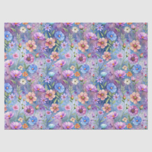 Beautiful Colorful Wildflowers Pattern Decoupage Tissue Paper