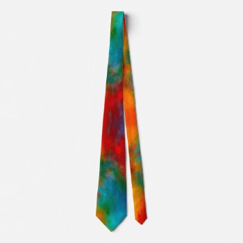 Beautiful Colors Abstract Design Men's Neck Tie by William63 at Zazzle