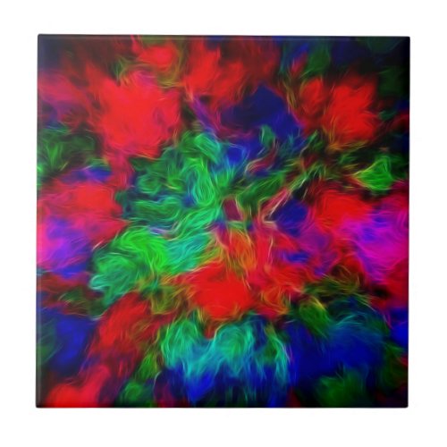 Beautiful Colors Ceramic Tile Colorful Abstract