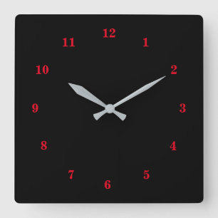 Beautiful Colors - Customizable Square Wall Clock