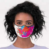  Beautiful Colors Customize Premium Face Mask (Worn)