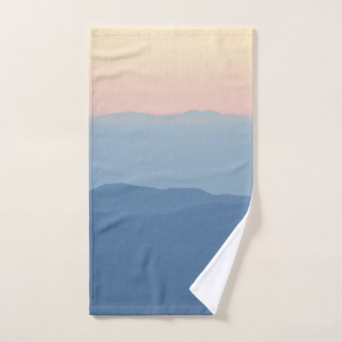 Beautiful Colors Mountains Montseny Landscape Hand Towel