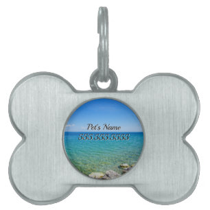Beautiful Colors Of Lake Huron Pet ID Tag