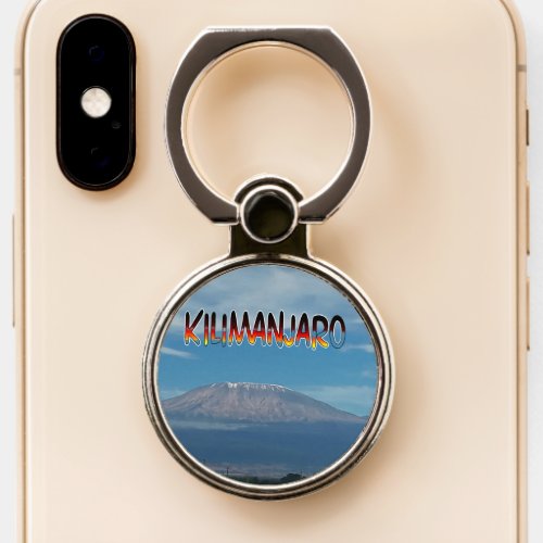 Beautiful colors of Mount Kilimanjaro Phone Ring Stand