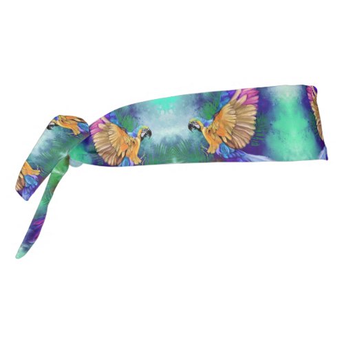 Beautiful Colors Parrot Tie Headband