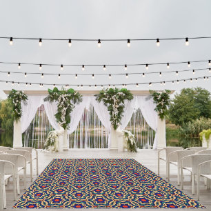 Beautiful Colors Red Beige Blue Oriental Style Outdoor Rug