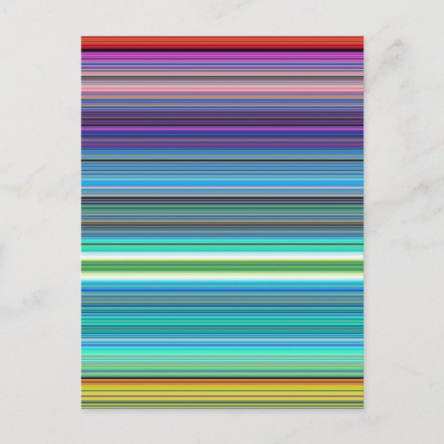 beautiful colourful stripes postcard (Front)