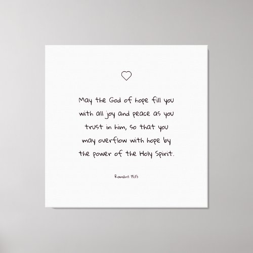 Beautiful Comforting Scripture Bible Quote Canvas Print