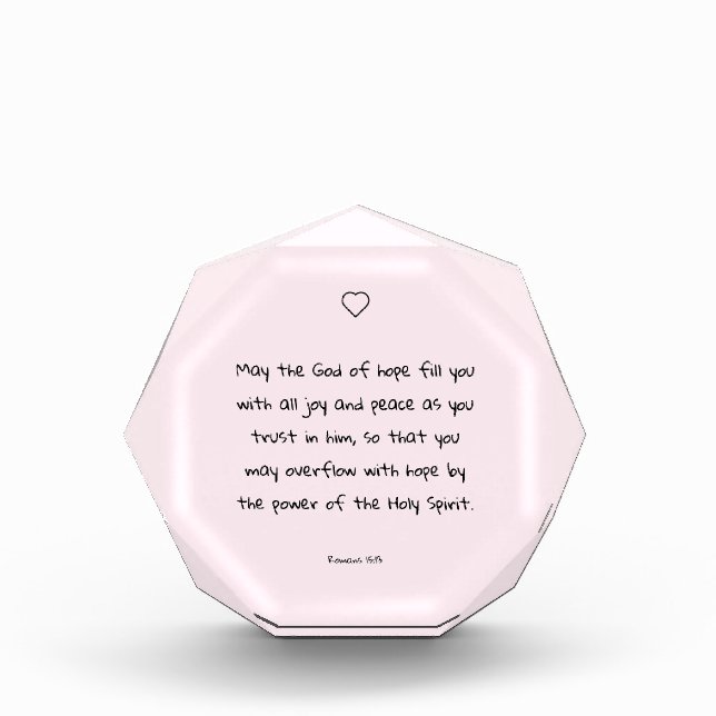 Beautiful Comforting Scripture Bible Quote Photo Block (Front)