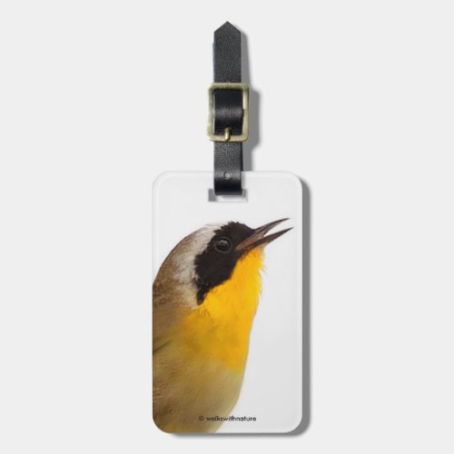 Beautiful Common Yellowthroat Warbler Songbird Luggage Tag