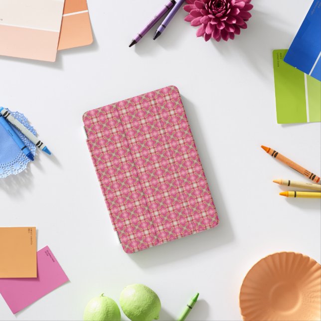 Beautiful complex pink pattern iPad mini cover (In Situ)