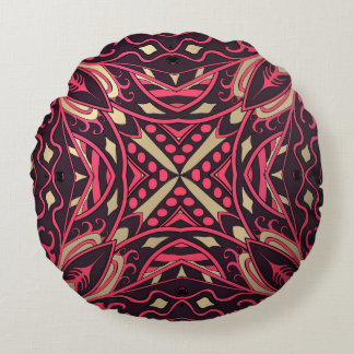 Beautiful complicatedl moroccan ornament. round pillow