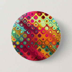 Beautiful cool abstract squares circles glass glow button