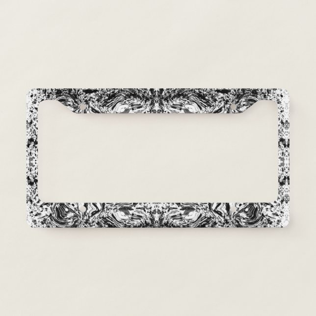  Beautiful Cool Amazing Black  License Plate Frame (Front)