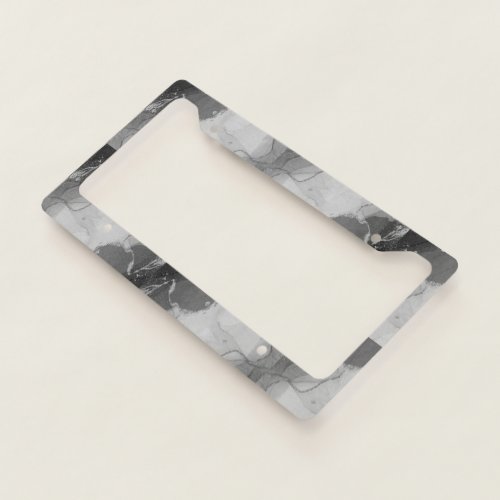 Beautiful Cool Awesome Grey Marble License Plate Frame