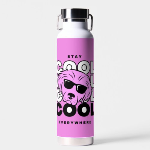 Beautiful  cool cool Pink Dog water Bottle 