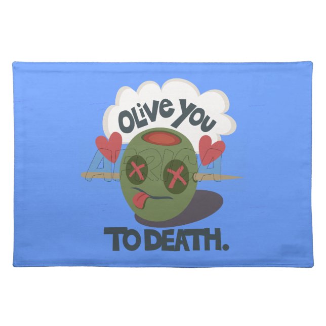 Beautiful Cool I love Africa Art Placemat (Front)