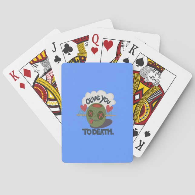 Beautiful Cool I love Africa Art Poker Cards (Back)