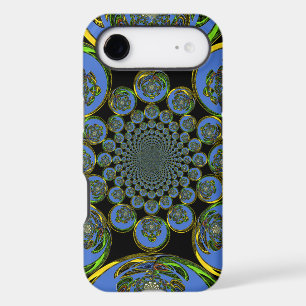 Beautiful cool royal blue black Kaleidoscope  art iPhone 17 Air Case