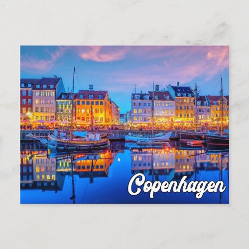 Beautiful Copenhagen Denmark Postcard